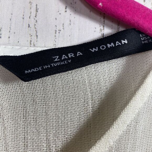 Zara Women High Low Long Sleeve Oversized Blouse - Picture 6 of 14